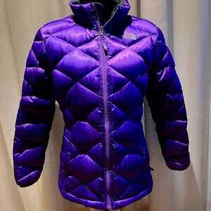 The North Face Girls Purple Puffer Jacket XL (18)